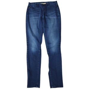 Vera Wang Princess Skinny Stretch Denim Blue Jeans Size Small Women's Distressed
